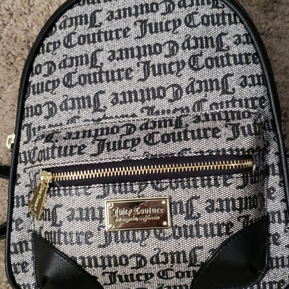 Juicy Couture Black/Beige Gothic Status Backpack